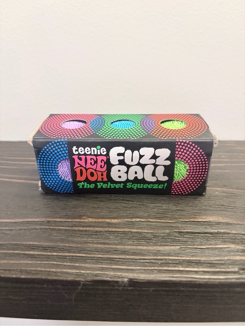 NeeDoh Teenie Fuzz Ball 3 Pack Sensory Squishy Schylling Fidget Gifts